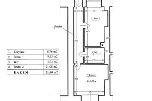 Lokal uytkowy w Lisich Ktach - plan lokalu